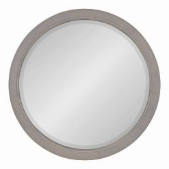 Flash Sale π Kate & Laurel All Things Decor 18" x 18" Hogan Round Framed Decorative Wall Mirror Gray - Kate & Laurel All Things Decor β
