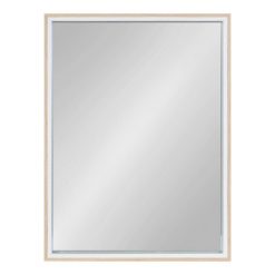 Cheapest 🛒 Kate & Laurel All Things Decor 18" x 24" Gibson Framed Decorative Wall Mirror White/Natural - Kate & Laurel All Things Decor 😍