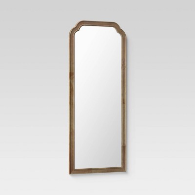 Discount ✨ 30" x 70" Oversize Leaner French Country Wood Mirror Natural - Threshold™ 🤩 - Image 2