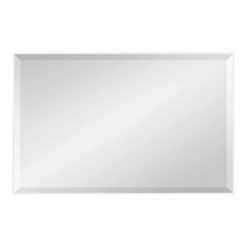 Buy ๐ Kate & Laurel All Things Decor 24.7" x 36.7" Rhodes Rectangle Wall Mirror White - Kate & Laurel All Things Decor โ