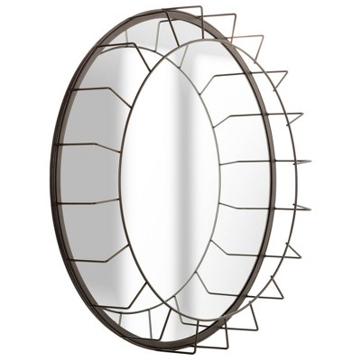 Coupon β€οΈ 20" Caged Wire Round Wall Mirror - Gallery Solutions Gold π - Image 2