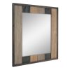 Discount 😍 26.6" x 24" Rectangle Natural Wood Plank Mirror Brown - Stonebriar Collection 🤩