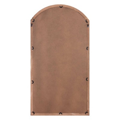 Best Sale 🔥 24" x 44" Antique Arch Windowpane Decorative Wall Mirror Metal/Off White - Patton Wall Decor ⭐ - Image 4
