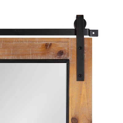 Cheap 🤩 Kate & Laurel All Things Decor 24" x 37" Cates Windowpane Framed Decorative Wall Mirror Rustic Brown - Kate & Laurel All Things Decor ✨ - Image 2