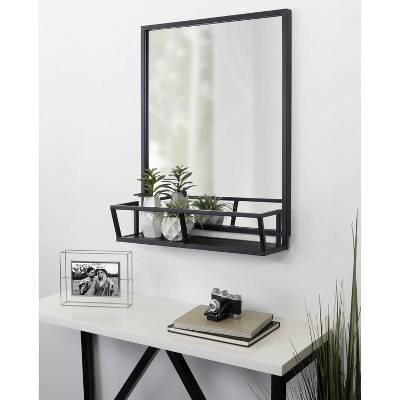 Budget π Kate & Laurel All Things Decor 22" x 29" Jackson Functional Wall Mirror Black - Kate & Laurel All Things Decor β¨ - Image 5