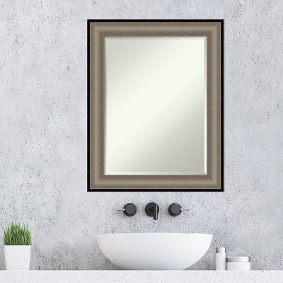 Coupon 👏 Imperial Framed Bathroom Vanity Wall Mirror - Amanti Art Silver 😍 - Image 7