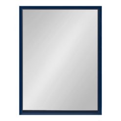 Promo 🔥 Kate & Laurel All Things Decor 18" x 24" Travis Framed Decorative Wall Mirror Navy Blue - Kate & Laurel All Things Decor ✔️