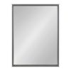 Deals 🔥 Kate & Laurel All Things Decor 19" x 24" Gibson Decorative Framed Wall Mirror Gray/White - Kate & Laurel All Things Decor 🛒
