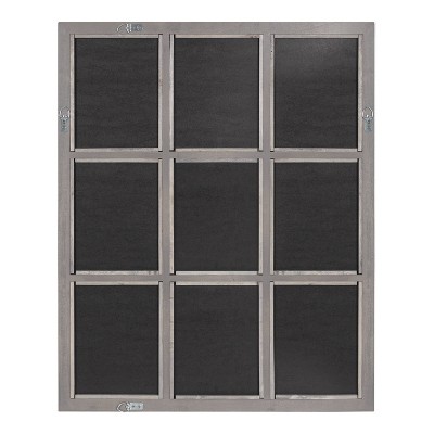Hot Sale π Kate & Laurel All Things Decor 26" x 32" Hogan Windowpane Decorative Framed Wall Mirror Gray - Kate & Laurel All Things Decor β - Image 3