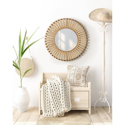 Brand new ❤️ Kate & Laurel All Things Decor 28" x 28" Oren Framed Wall Mirror Natural - Kate & Laurel All Things Decor 🤩 - Image 6