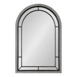 Cheap 😍 Kate & Laurel All Things Decor 24" x 36" Audubon Arch Wall Mirror Gray - Kate & Laurel All Things Decor 🔥