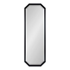 Best Sale ❤️ Kate & Laurel All Things Decor 17.5" x 49.5" Calder Full Length Wall Mirror Black - Kate & Laurel All Things Decor 👏