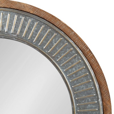 New π― Kate & Laurel All Things Decor 24" x 36" Deely Arch Wall Mirror Rustic Brown - Kate & Laurel All Things Decor π - Image 2