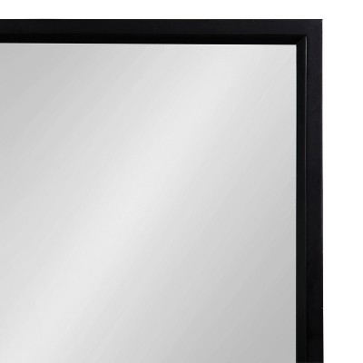 Coupon π Kate & Laurel All Things Decor 36" x 21" Milley Functional Wall Mirror Black - Kate & Laurel All Things Decor 𧨠- Image 2
