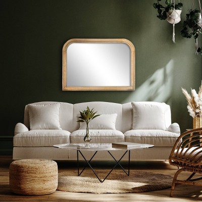 Best Sale π Threshold Designed W/Studio McGee 36" x 26" Wooden Mantel Decorative Wall Mirror Natural - Threshold™ designed with Studio McGee π - Image 4