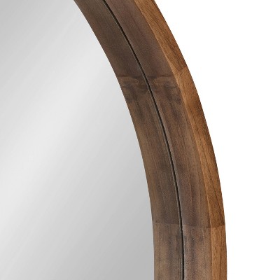 Brand new π Kate & Laurel All Things Decor 36" Hutton Round Wall Mirror Rustic Brown - Kate & Laurel All Things Decor π - Image 2