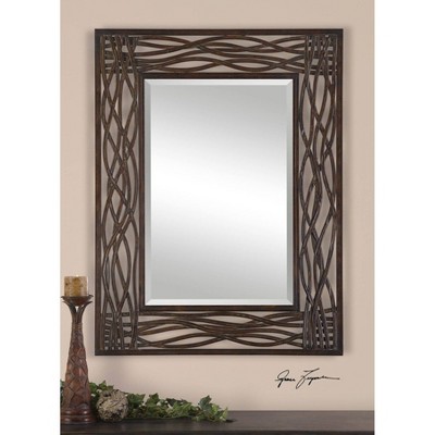 Flash Sale ✨ Rectangle Dorigrass Metal Decorative Wall Mirror Brown - Uttermost 🔥