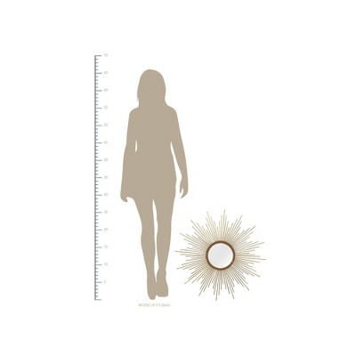 Buy ⭐ Stratton Home Decor 26" Andrea Wall Mirror Gold - Stratton Home Décor ⭐ - Image 3