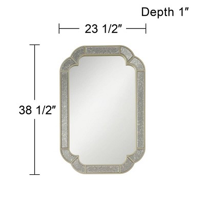 Best deal π€© Noble Park Rectangular Vanity Decorative Wall Mirror Dark Champagne Frame Beveled 23 1/2" Wide for Bathroom Bedroom Office π - Image 4