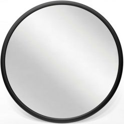Discount 😀 Infinity Instruments 20083BK Nera 22 Inch Round Indoor Hanging Wall Mounted Decorative Mirror with Black Matte Frame (2 Pack) 🌟