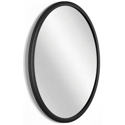 Discount π Infinity Instruments 20083BK Nera 22 Inch Round Indoor Hanging Wall Mounted Decorative Mirror with Black Matte Frame (2 Pack) π - Image 2