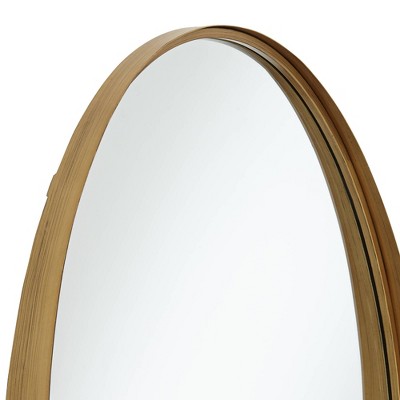 Cheap π Noble Park Oval Vanity Lip Wall Mirror Modern Hand-Painted Gold Metal Frame 24 1/4" Wide for Bathroom Bedroom Living Room Office π₯ - Image 2
