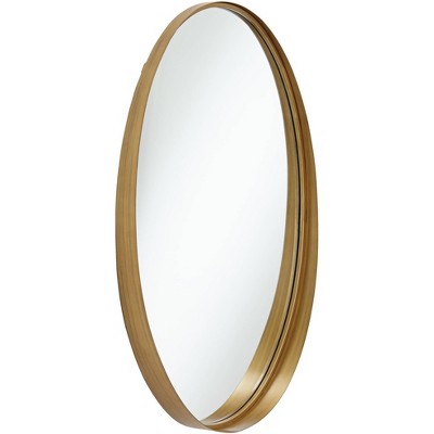 Cheap π Noble Park Oval Vanity Lip Wall Mirror Modern Hand-Painted Gold Metal Frame 24 1/4" Wide for Bathroom Bedroom Living Room Office π₯ - Image 3
