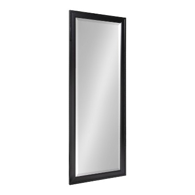 Best Pirce ✔️ 19.5" x 51.5" Bosc Full Length Wall Mirror Black - DesignOvation 🎁