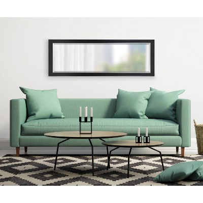 Best Pirce ✔️ 19.5" x 51.5" Bosc Full Length Wall Mirror Black - DesignOvation 🎁 - Image 5