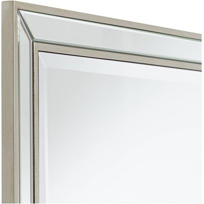 Budget ❤️ Noble Park Rectangular Vanity Accent Wall Mirror Modern Beveled Silver Mirrored Frame 25" Wide Bathroom Bedroom Living Room Home 🧨 - Image 2