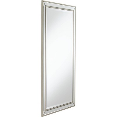 Budget ❤️ Noble Park Rectangular Vanity Accent Wall Mirror Modern Beveled Silver Mirrored Frame 25" Wide Bathroom Bedroom Living Room Home 🧨 - Image 3