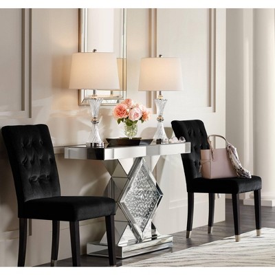 Budget ❤️ Noble Park Rectangular Vanity Accent Wall Mirror Modern Beveled Silver Mirrored Frame 25" Wide Bathroom Bedroom Living Room Home 🧨 - Image 5