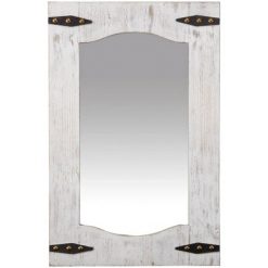Buy ✨ 21.5" x 1" x 33.5" Farmhouse Barn Door Mirror Tan - FirsTime & Co. ✔️