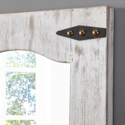 Buy โจ 21.5" x 1" x 33.5" Farmhouse Barn Door Mirror Tan - FirsTime & Co. โ๏ธ - Image 2