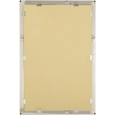 New ❤️ Possini Euro Design Rectangular Vanity Wall Mirror Modern Brushed Nickel Metal Frame Beveled Glass 33" Wide for Bathroom Bedroom 👍 - Image 5