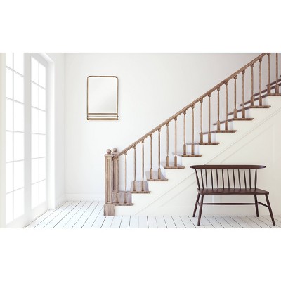 Best Pirce โ๏ธ Metal Wall Mirror with Shelf Brass - 3R Studios ๐ - Image 4