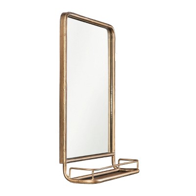 Best Pirce โ๏ธ Metal Wall Mirror with Shelf Brass - 3R Studios ๐ - Image 5
