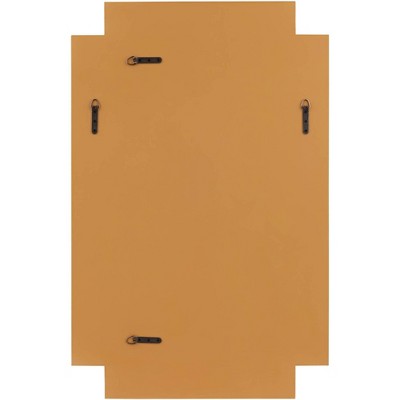 Outlet π― Noble Park Rectangular Vanity Decorative Wall Mirror Modern Cut Edge Lush Antique Gold Wood Frame 26" Wide for Bathroom Bedroom π€© - Image 4