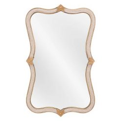 Deals โ Hillegass Decorative Wall Mirror Gold - ZM Home โค๏ธ
