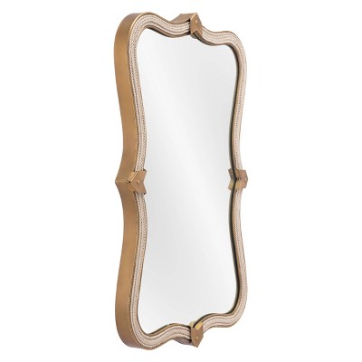 Deals ⌛ Hillegass Decorative Wall Mirror Gold - ZM Home ❤️ - Image 2