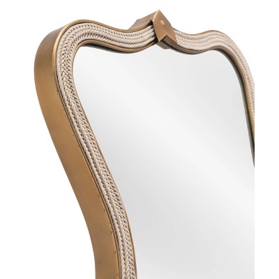 Deals ⌛ Hillegass Decorative Wall Mirror Gold - ZM Home ❤️ - Image 3