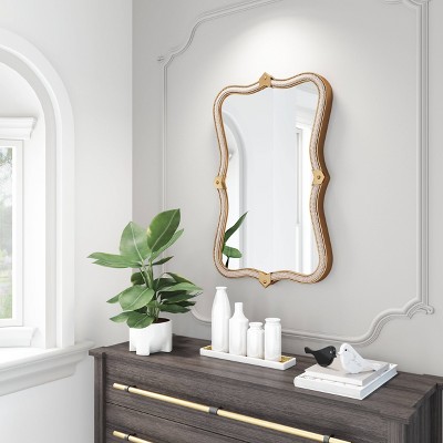 Deals ⌛ Hillegass Decorative Wall Mirror Gold - ZM Home ❤️ - Image 4