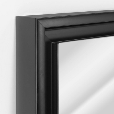 Coupon ๐ฏ 26.5" x 32.5" Studio Float Wall Mirror Black - Head West ๐คฉ - Image 2