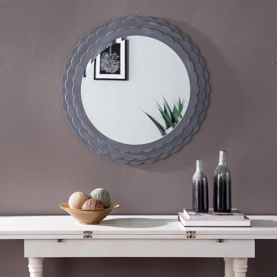 Brand new π 30.25" x 30.25" Round Capeyon Decorative Wall Mirror Gray - Southern Enterprises π - Image 2