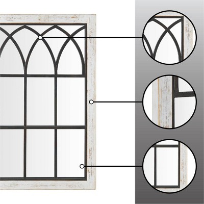 Top 10 โค๏ธ 24" x 1" x 37.5" Vista Arched Farmhouse Window Mirror Distressed White - FirsTime & Co. ๐ฅ - Image 5