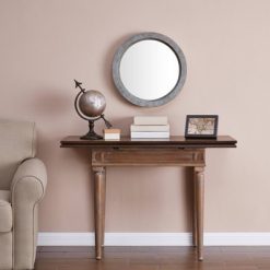 Best reviews of ⌛ 16" Round Modern Industrial Floating Wall Mirror Copper - Danya B. 🔔