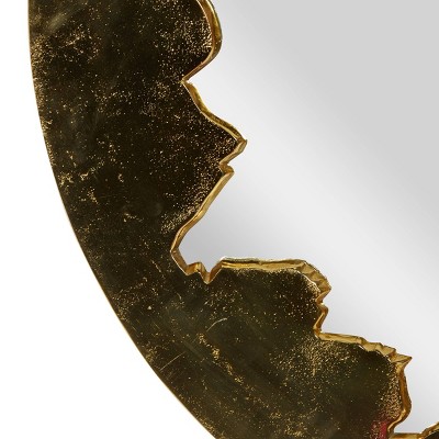 Best Sale ๐ Olivia & May Contemporary Aluminum Decorative Wall Mirror Gold - Olivia & May โ - Image 3