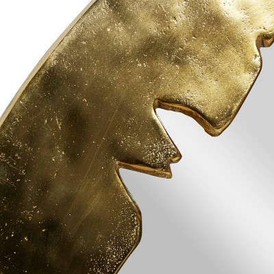 Best Sale ๐ Olivia & May Contemporary Aluminum Decorative Wall Mirror Gold - Olivia & May โ - Image 4