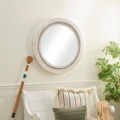 Coupon 🧨 Olivia & May Farmhouse Wood Decorative Wall Mirror - Olivia & May ⭐
