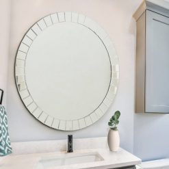 Flash Sale ๐คฉ Tori Round Wall Mirror Silver - Abbyson Living ๐งจ